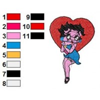 Betty Boop Embroidery Design 57